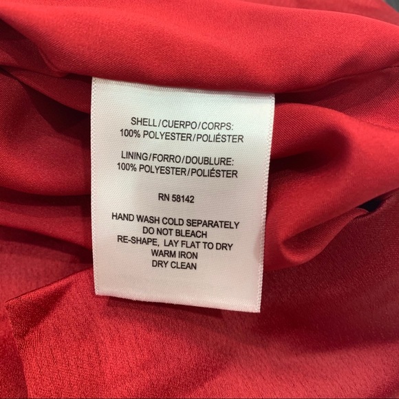 Maggy London Women's Satin Draped Cocktail Sheath - Picture 7 of 7